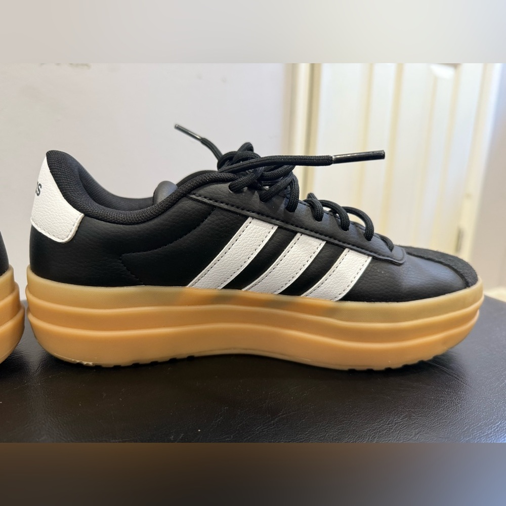 Adidas Black and White Platform Sneakers - Picture 4 of 7